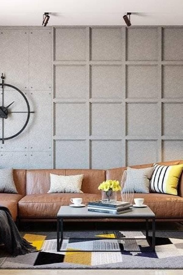 stone-finish-wall-moulding-living-room